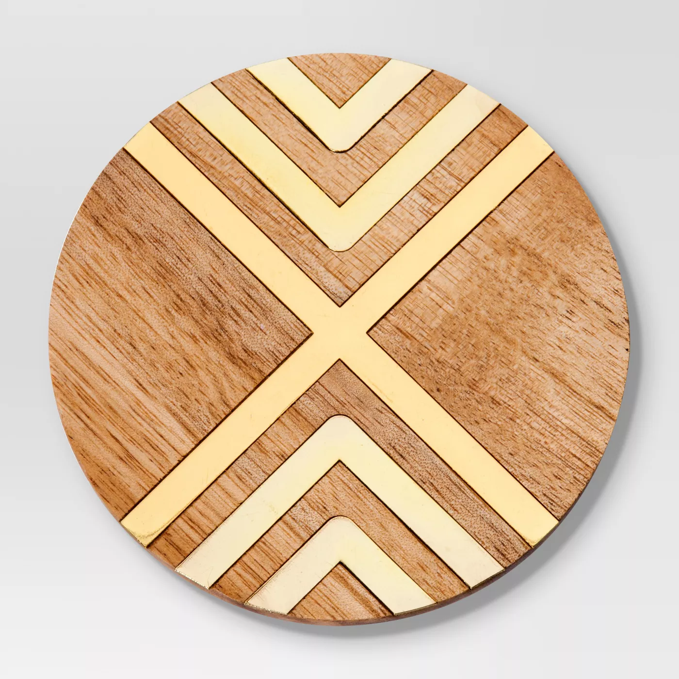 Acacia and Gold Metal Coasters - hostess gift