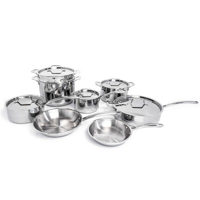 Tri-Ply 18/10 SS 13pc Cookware Set, Hammered — BergHOFF