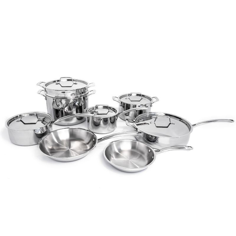 BergHOFF Professional 13Pc 18/10 Stainless Steel Tri-Ply Cookware Set, 1 of 17