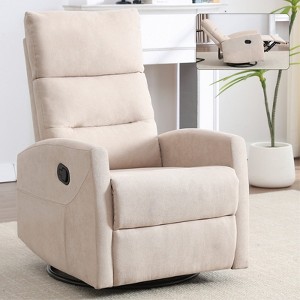 TiramisuBest Manual Recliner Chair Rocker Swivel Fabric Living Room 360 Degree Rocking Reclining, 26.38"*33.86"*39.77" - 1 of 4