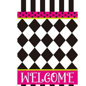 Briarwood Lane Everyday Garden Flag 12x18 For Outdoor Neon Checkerboard Garden Flag Flags For Outside - 1 of 3