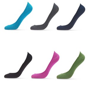 Memoi No-Show Microfiber Shoe Liners - 1 of 2