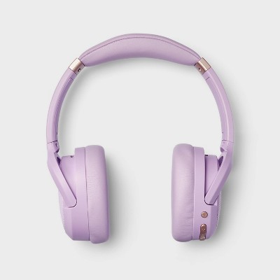 Active Noise Canceling Bluetooth Wireless Over Ear Headphones - Heyday™  Pastel Lavender : Target