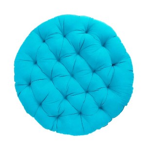 Suede Outdoor Round Papasan Chair Cushion - Sorra Home - 1 of 3