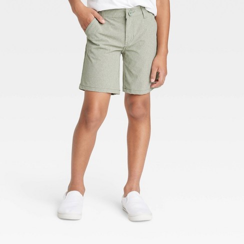 Boys' Quick Dry Flat Front 'at The Knee' Chino Shorts - Cat & Jack ...