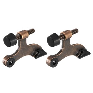Unique Bargains Zinc Alloy Durable Adjustable Rubber Bumper Tips Door Stop - 1 of 4