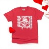 Simply Sage Market Women's Coquette Valentine Vibes Stacked Short Sleeve Garment Dyed Tee - 2XL - Red - 3 of 4