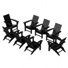 WestinTrends Ashore HDPE Outdoor Folding Adirondack Chair (Set of 8) - image 3 of 4