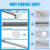 LunaLulinlk No Drill Telescopic Shower Curtain Rod | 26-76" Adjustable Spring Tension Rod with Anti-Skid Design - 4 of 4