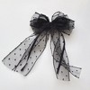 Anna-Kaci Sheer Polka Dot Bow Hair Clip with Layered Tulle Design and Long Ribbon Tails - 4 of 4