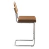 Hyleory Faux Rattan Back Counter Stool, 26" Seat Height, Solid Wood Frame with Stainless Steel C-Shaped Base, Padded Seat - 4 of 4