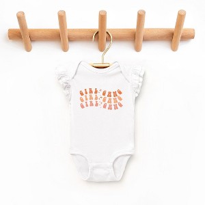 The Juniper Shop Girl Gang Wavy Baby Flutter Sleeve Bodysuit - 1 of 2