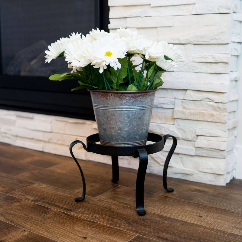 Indoor Outdoor Patio Flowerpot Iron Plant Stand - ACHLA Designs, 4 of 10