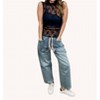 Women's Paint Drip Barrel Jean - BiBi - 4 of 4