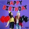 KatchOn, Black and Red Happy Birthday Banner Balloons - 16 Inch | Red and Black Birthday Decorations - 4 of 4