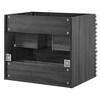Modway Render 23.5" MDF Wood Wall-Mount Bathroom Vanity Cabinet in Charcoal - 4 of 4