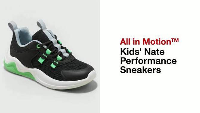 Kids' Nate Performance Sneakers - All In Motion™, 2 of 6, play video