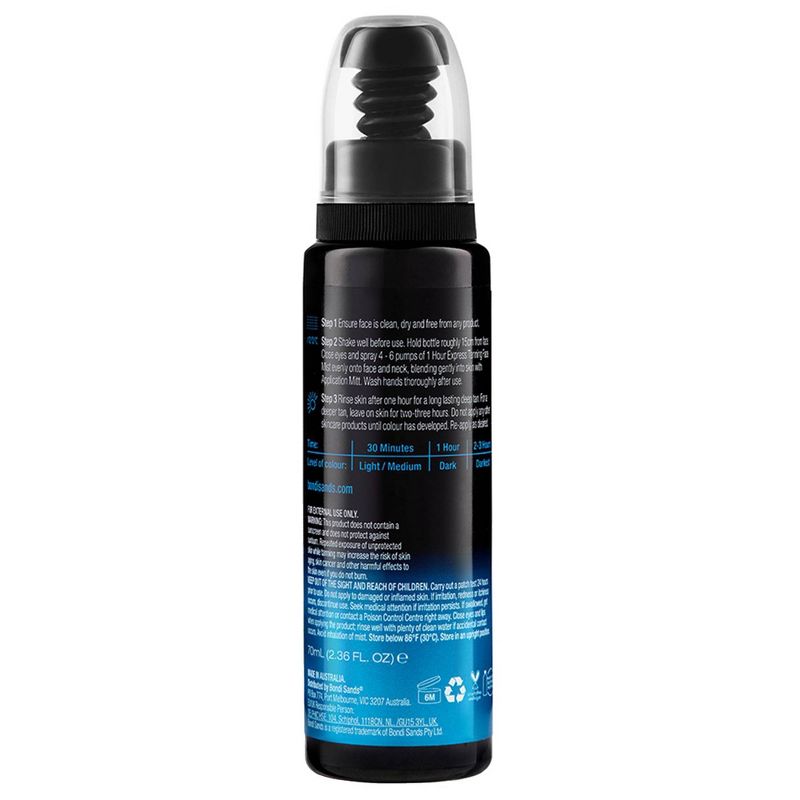Bondi Sands 1 Hour Express Fragrance Free Self-Tanning Face Mist - 2.53 fl oz, 3 of 11