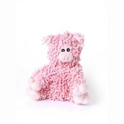Multipet Floppy Moppy Pig Plush Dog Toy in Pink