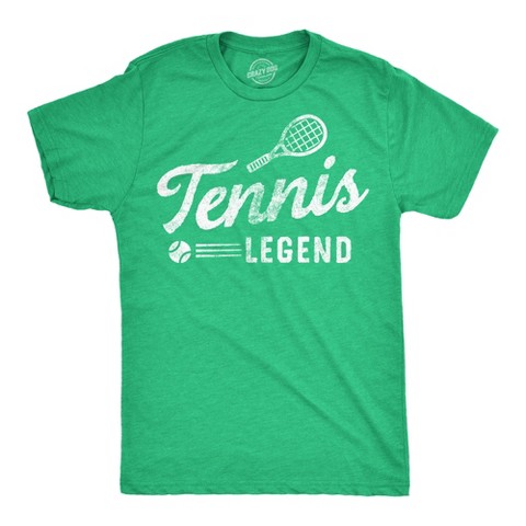 Мужские футболки Crazy Dog T-Shirts, Inc. Mens Funny T Shirts Tennis Lengend Sarcastic Sports Graphic Tee for Men - Crazy Dog Men's T Shirt With Sarcastic Sayings Green L