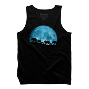Men's Design By Humans United Together - Elephants By Maryedenoa Tank Top - 1 of 2