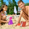 ArtCreativity 6" Beach Sand Castle Buckets and Shovels Set – 12 Pails Buckets and 12 Shovels - 2 of 4