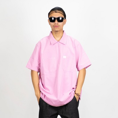 FB County SOLID Short Sleeve Zip Shirt