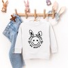 The Juniper Shop Don't Worry Be Hoppy Smiley Bunny Toddler Graphic Sweatshirt - 2 of 2