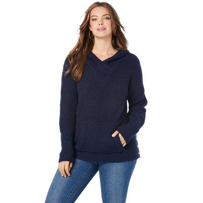 Roaman's Thermal Hoodie Sweater