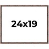 PosterPalooza | 24x19 Thin Bamboo Picture Frame, UV Acrylic, 2 Finishes - Gold and Brown - 2 of 4