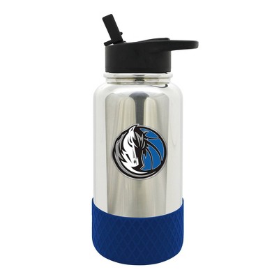 NBA Dallas Mavericks 32oz Thirst Hydration Water Bottle - Silver