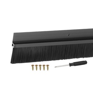 Unique Bargains Aluminum Alloy H-Shape Holder PP Bristle Rust-resistant Door Sweep 1 Pc - 1 of 3