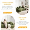 KTMBDW Luxury Modern Tight Curved Chenille Sofa, Minimalist Style Comfy Couch for Living Room Apartment, 4 Seater Modular Sectional - 3 of 4
