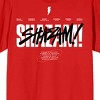 Shazam 2 Fury Of The Gods Hand Sketch Art Crew Neck Short Sleeve Red Women's T-shirt - 2 of 3