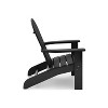 Black Adirondack Chair ¨C Premium HDPE Poly Lumber for Pool, Patio, and Garden Elegance - 4 of 4