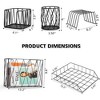 NEX 5 Office Organizer Set Black: Metal Decorative Storage Bins, Adult Assembly Required, 6" Height, 13" Depth, 12" Width - 2 of 4