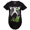 Maternity Witch Baby Bump Skeleton Cute Pregnancy Tshirt Halloween Night - Crazy Dog Maternity T Shirt - image 3 of 4