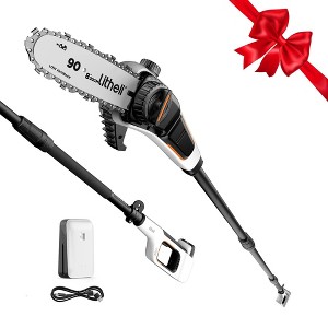 Litheli 8" 20V 2Amp Cordless Battery Power Pole Saw: Rechargeable, Adjustable, No Assembly Required - 1 of 4