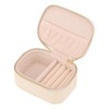 REGALWOVEN Faux Leather Mini Modern Portable Jewelry Box for Travel - 3 of 4