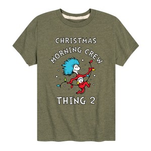 Boys' - The Cat in the Hat - Christmas Morning Crew Thing 2 Short Sleeve Graphic T-Shirt - 1 of 4