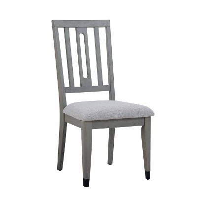 18" Set of 2 Fordham Side Chairs Washed Gray - Steve Silver