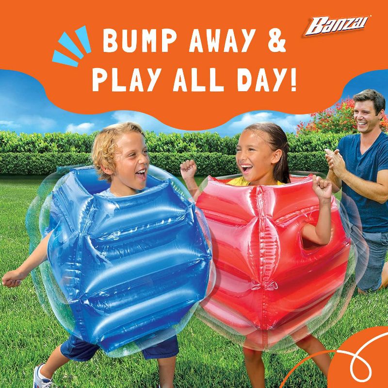 Banzai Battle Bop Combo Pack Outdoor Backyard Inflatable Toy Boxing Gloves and Bump and Bounce Body Bumpers for Ages 4 and Up, 2 Pairs Each, 5 of 7