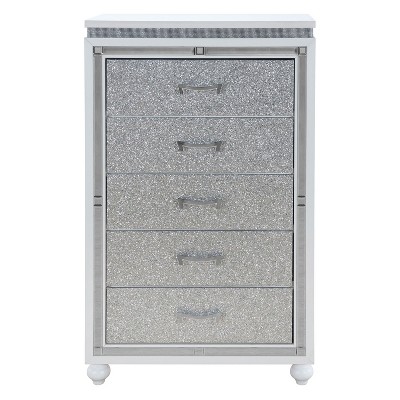 NicBex Dresser for Bedroom,Chest of Drawers with Metal Handles,Modern Freestanding Dresser,Storage Dressers for Bedroom
