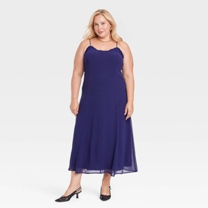 Women's Chiffon Ruffle Maxi Dress - A New Day™ - 1 of 3