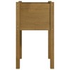 vidaXL Solid Wood Pinewood Garden Planter – Honey Brown, 15.7"x15.7"x27.6", Square, Outdoor Use, Weather-Resistant, Planter Box for Flowers and Plants - 4 of 4