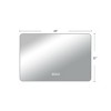 Bathroom Vanity Mirror,Rounded Square Mirror Frameless Bathroom Wall Mirror Anti-Fog Waterproof-The Pop Home - image 4 of 4