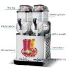 110V Commercial Smoothie Machine 30L Dual Tank 950W Stainless Steel Margarita Frozen Drinks with Powerful Compressor - 2 of 4