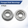 Unique Bargains Chrome Steel Durable Multipurpose Use Flanged Ball Bearing - 4 of 4
