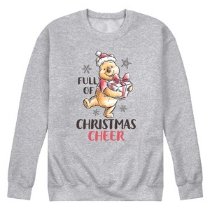 Men's - Winnie the Pooh - Full of Christmas Cheer Graphic Fleece Sweatshirt - 1 of 4