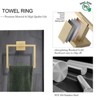 Rbied 5-Piece Stainless Steel Bath Hardware Set with Toilet Paper Holder, Towel Holder, 2 Hooks, Towel Ring - 4 of 4
